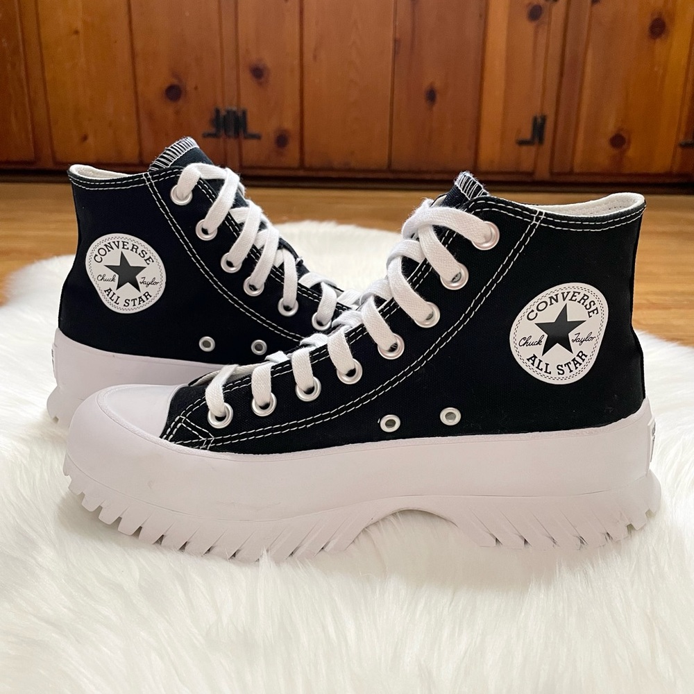 Converse Chuck Taylor All Star Lugged Women's High Top Shoe In Black Size 8.5